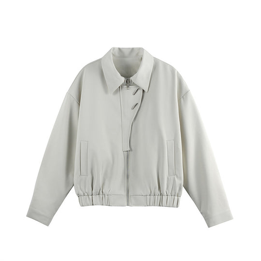 Unisex Leichter Blouson mit Umlegekragen, verdecktem Reißverschluss und elastischem Saum Nord Taschen