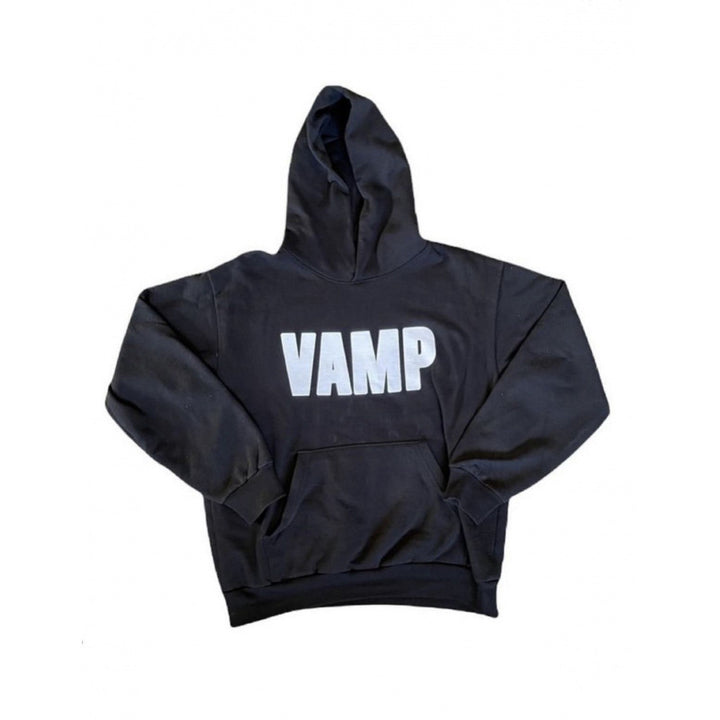 Unisex Kapuzensweatshirt mit Used-Frontdruck und Kängurutasche Nord Taschen