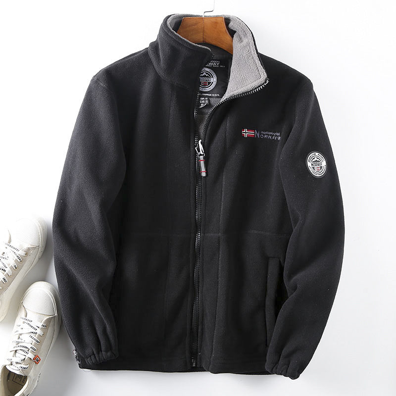 Herren Fleece Jacke Nord Taschen