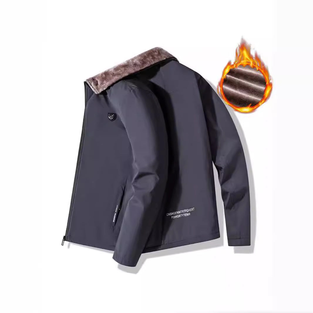 Herren Thermo-Softshelljacke mit durchgehendem Reißverschluss und Teddy-Innenfutter Nord Taschen