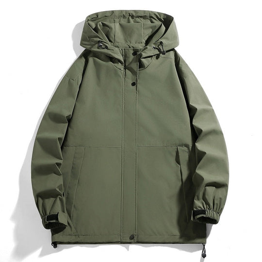 Herren Wasserabweisende Übergangsjacke mit verstellbarer Kapuze und praktischen Taschen Nord Taschen
