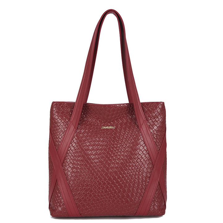 Damen modische Tragetasche mit kunstvollem Flechtdesign Nord Taschen