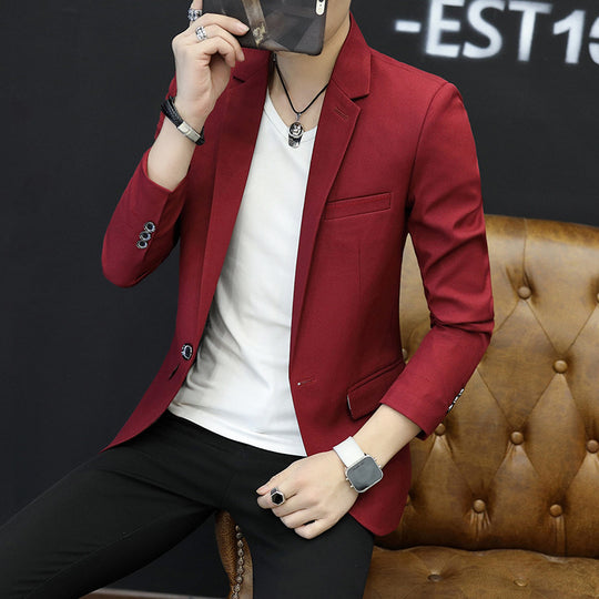 Herren Slim‑Fit Casual‑Sakko mit schmalem Revers und leichter Stretchqualität Nord Taschen