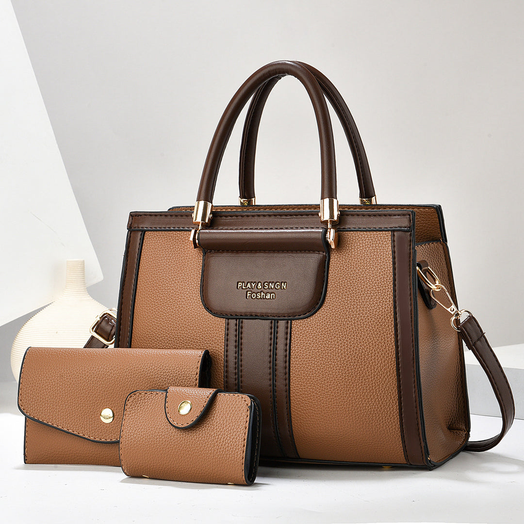 Damen Handtasche mit abnehmbarer Clutch und praktischen Fächern Nord Taschen