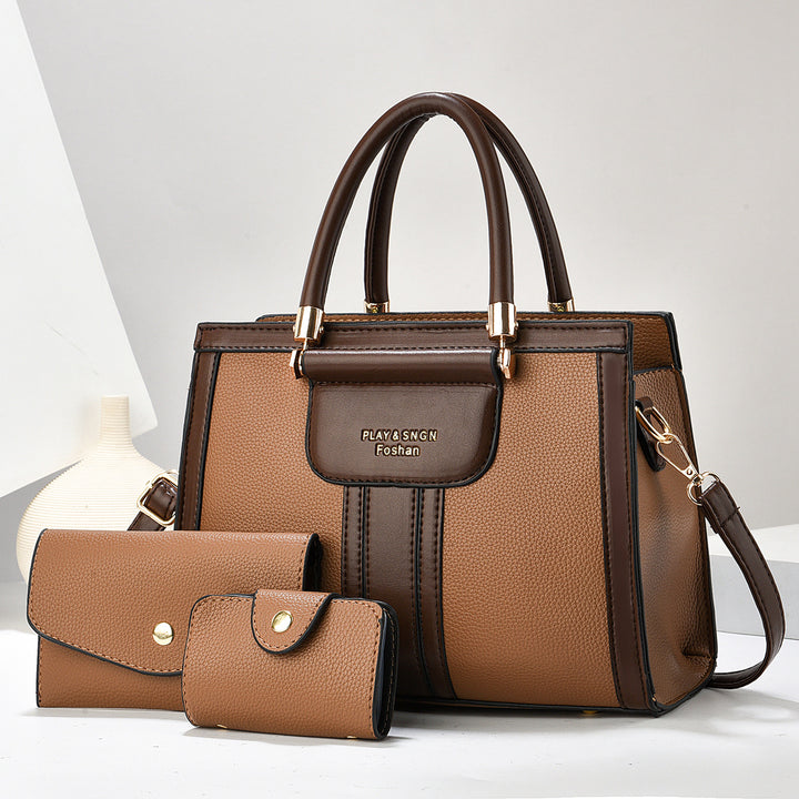 Damen Handtasche mit abnehmbarer Clutch und praktischen Fächern Nord Taschen
