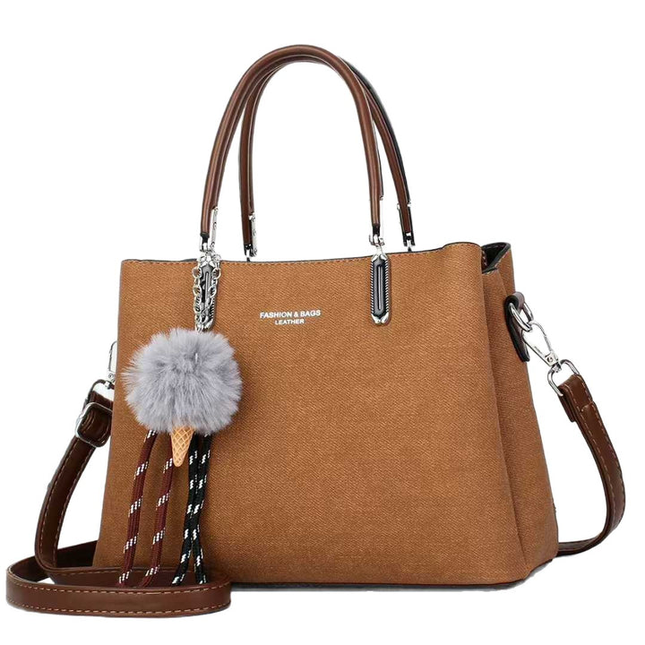 Damen elegante Handtasche im modernen Design mit abnehmbarem Anhänger Nord Taschen