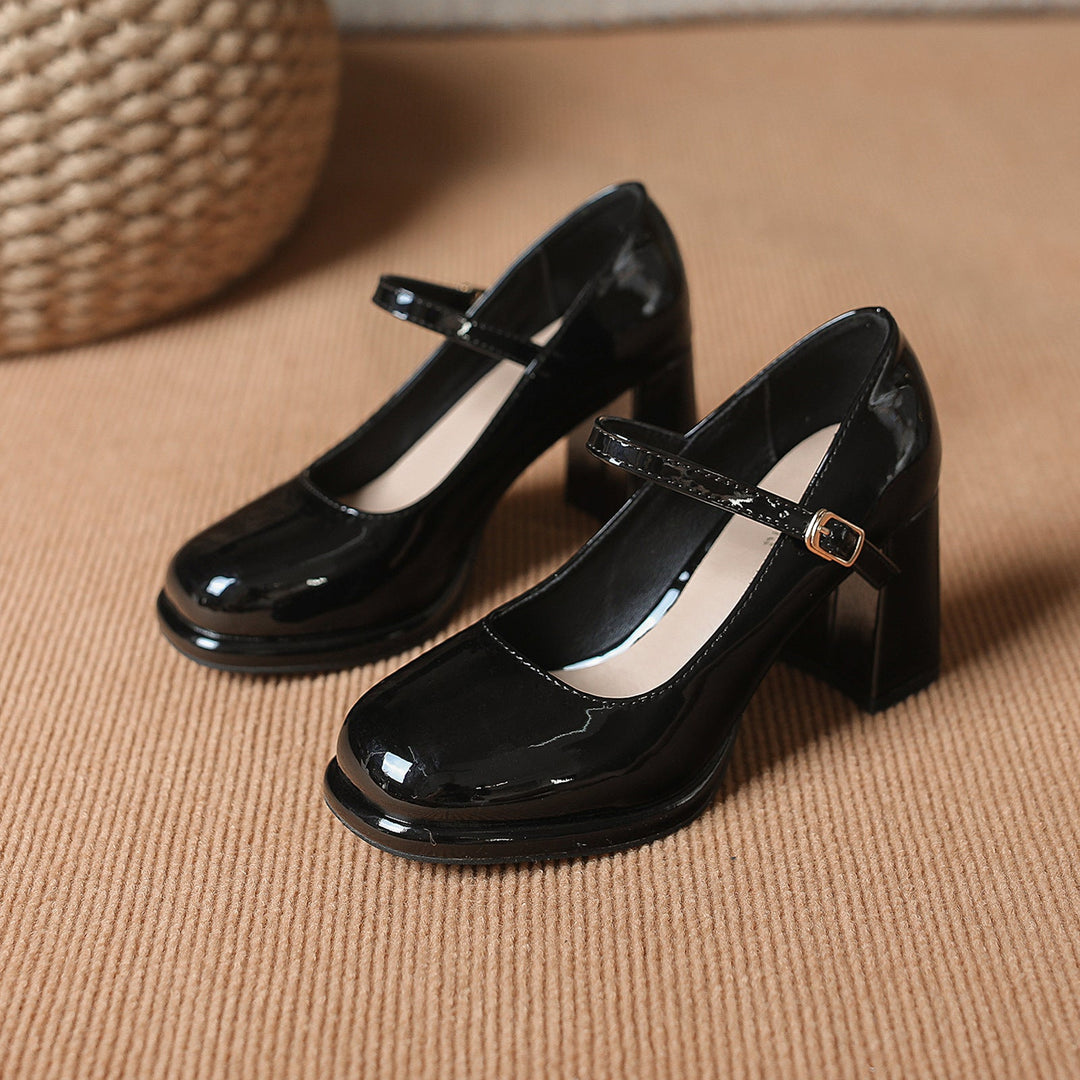 Damen Slingback-Pumps mit elegantem Fesselriemen und komfortablem Blockabsatz
