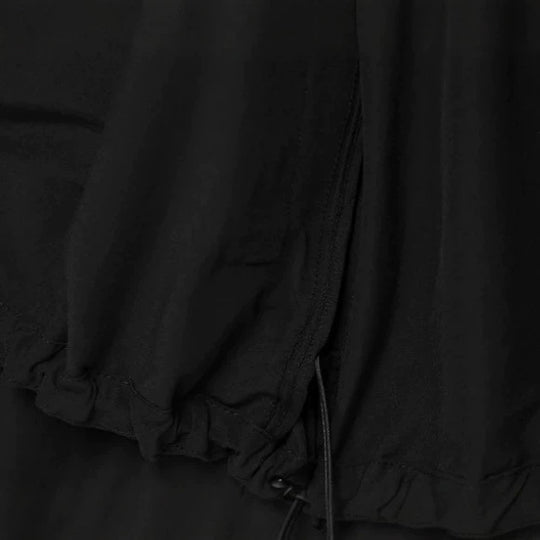 Damen Leichte Oversize-Windjacke im Bomberstil mit hohem Stehkragen und Kordelzug Nord Taschen