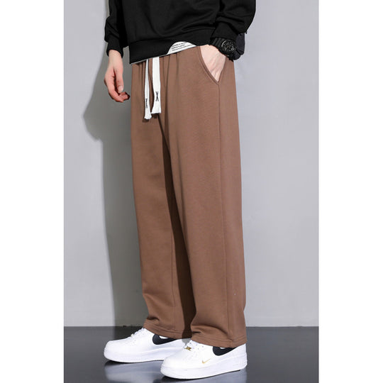 Herren Relaxed-Fit Jogginghose aus French-Terry mit weitem Bein und Tunnelzug Nord Taschen