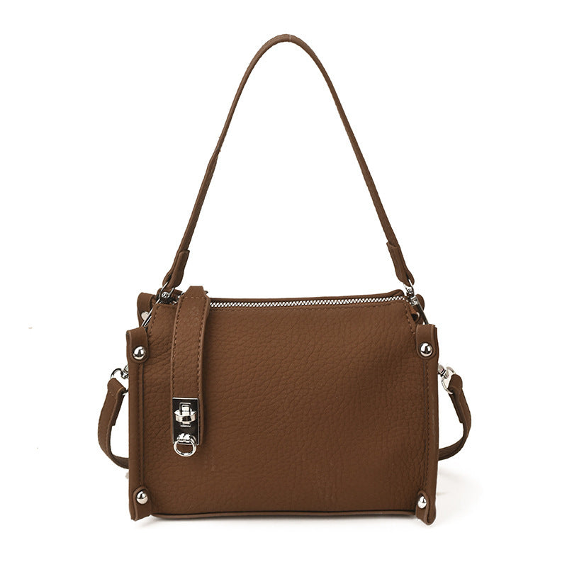 Damen Umhängetasche mit luxuriösem Kunstleder und eleganten Details Nord Taschen