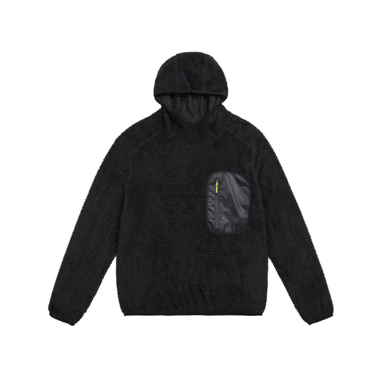 Unisex kuscheliger Kapuzen-Fleecepullover mit Brust-Reißverschlusstasche und elastischem Saum Nord Taschen