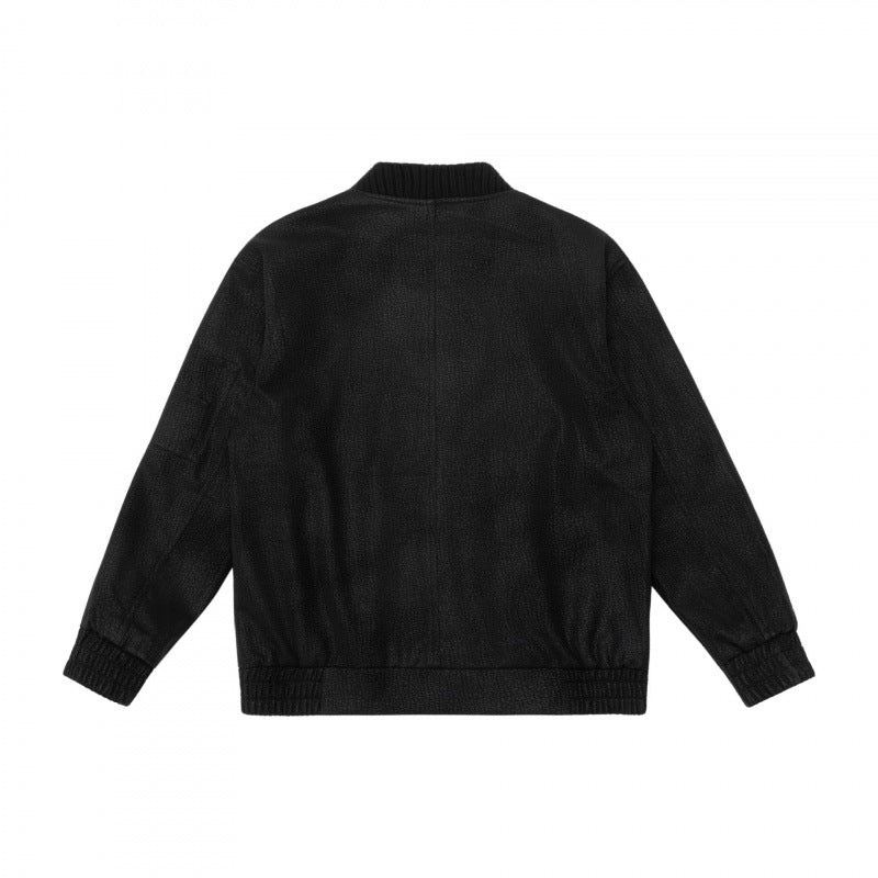 Herren Boxy-Bomberjacke mit strukturiertem Canvas‑Look, geripptem Saum und Ärmeltasche Nord Taschen