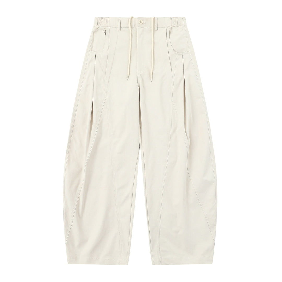 Damen High-Waist Cropped-Cargo-Hose mit abgesteppten Paneelen und Tunnelzug Nord Taschen
