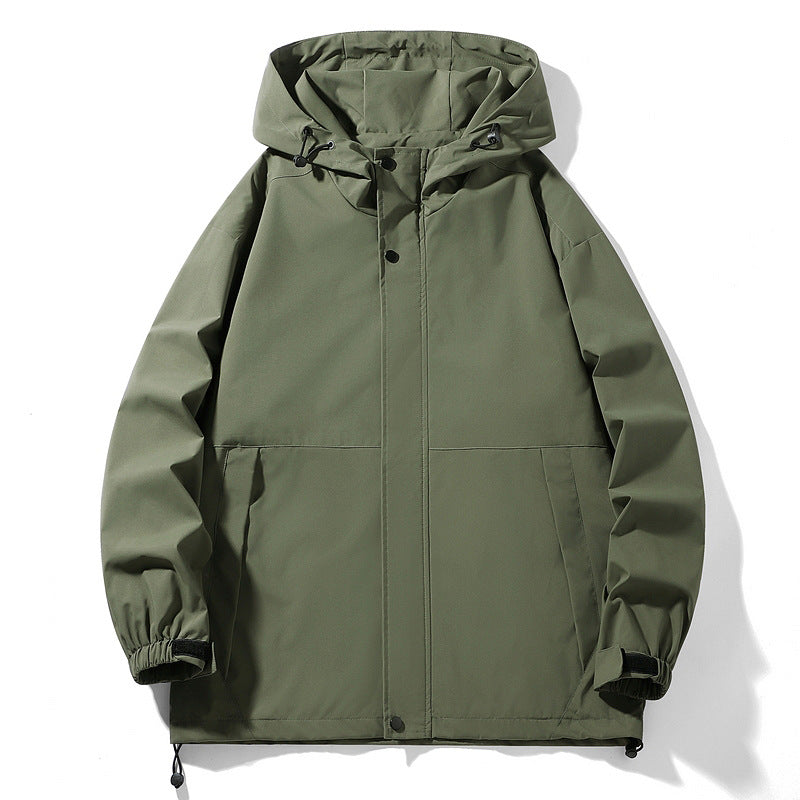 Herren Wasserabweisende Übergangsjacke mit verstellbarer Kapuze und praktischen Taschen Nord Taschen