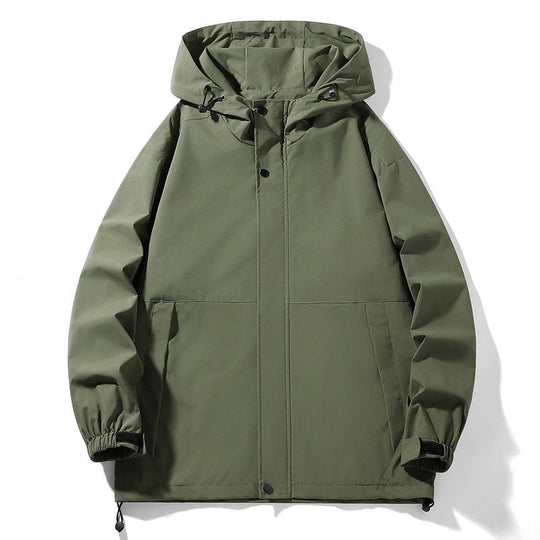 Herren Wasserabweisende Übergangsjacke mit verstellbarer Kapuze und praktischen Taschen Nord Taschen