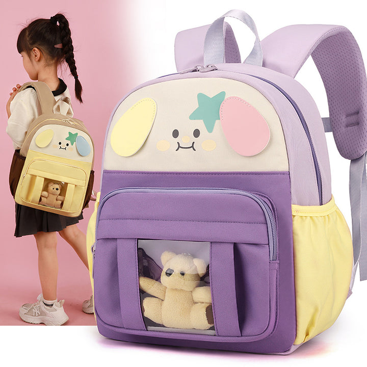 Damen Rucksack mit verspieltem Tiermotiv und transparentem Sichtfenster Nord Taschen