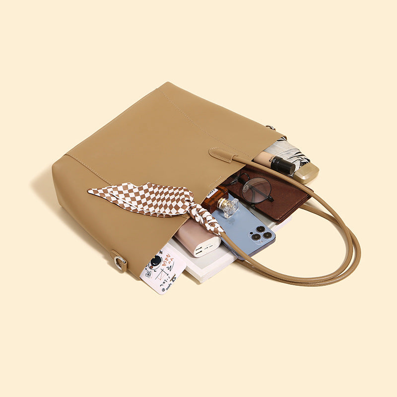 Damen Shopper-Tasche mit elegantem Design und abnehmbaren Halstuch Nord Taschen