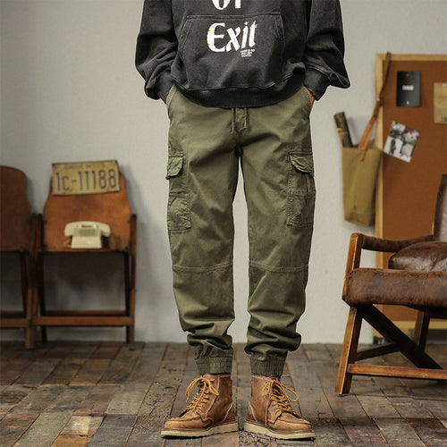 Herren Multifunktionale Cargo-Joggerhose mit Tunnelzugbund, Knieabnähern und Organizer-Taschen Nord Taschen