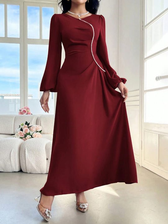 Damen Elegantes Maxikleid mit besonderem Ausschnitt Nord Taschen