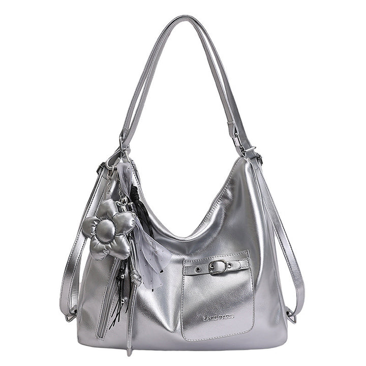 Damen Hobo-Tasche aus schmeichelndem Kunstleder mit praktischen Fächern Nord Taschen