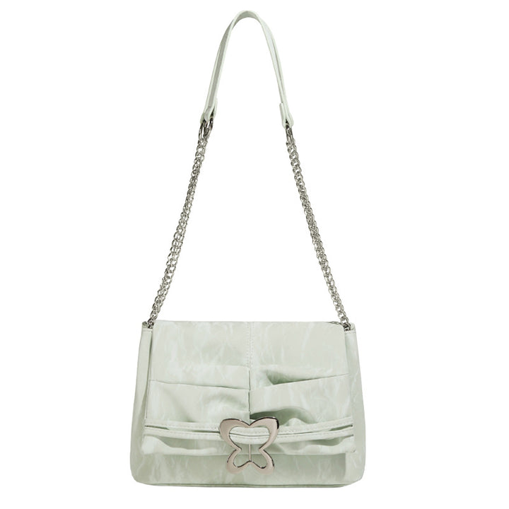 Damen Umhängetasche mit verspieltem Schmetterlingsdesign und eleganter Faltenoptik Nord Taschen