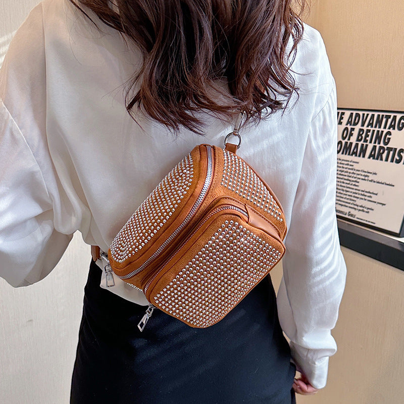 Damen modische Umhängetasche mit funkelnden Strassdetails Nord Taschen