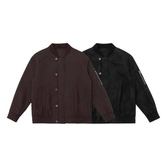 Unisex Kurzblouson im Bomberstil mit strukturierter Wildlederoptik und Rippkragen Nord Taschen