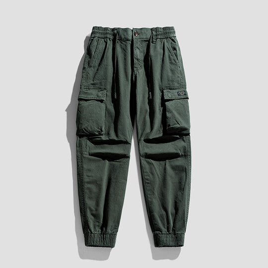 Herren Robuste Cargo-Jogginghose im Utility-Style mit Tunnelzugbund, aufgesetzten Klappentaschen und Kniepaneelen Nord Taschen