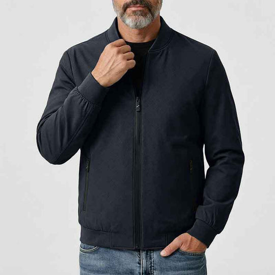 Herren Sportliche Übergangsjacke mit hohem Kragen und seitlichen Reißverschlusstaschen Nord Taschen 1788242364