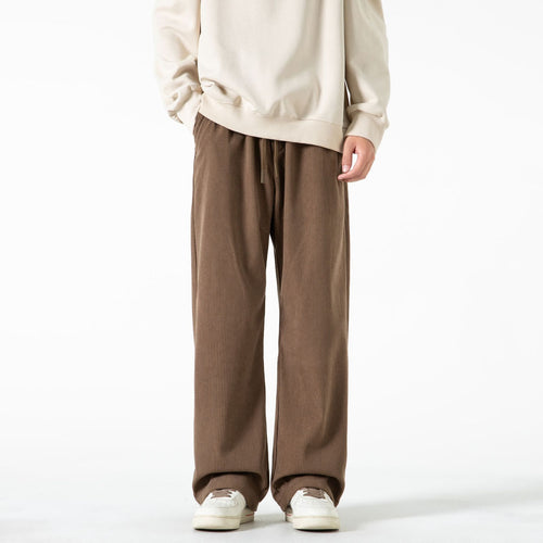 Damen Breit geschnittene Cordhose mit Tunnelzugbund und nachhaltigem Baumwollmix Nord Taschen