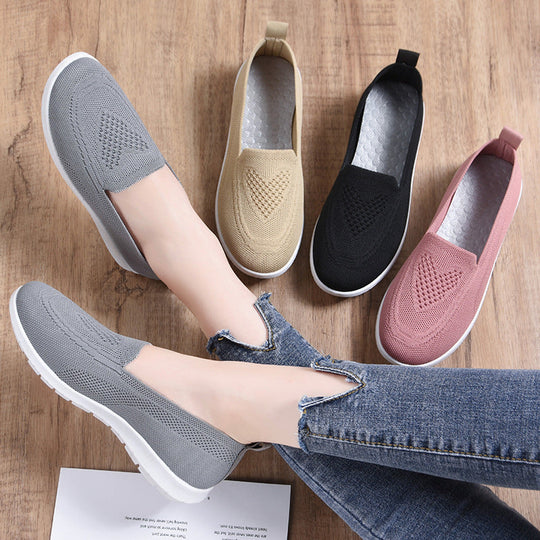 Damen Atmungsaktive Slip-On Freizeitschuhe mit flexiblem Design Nord Taschen