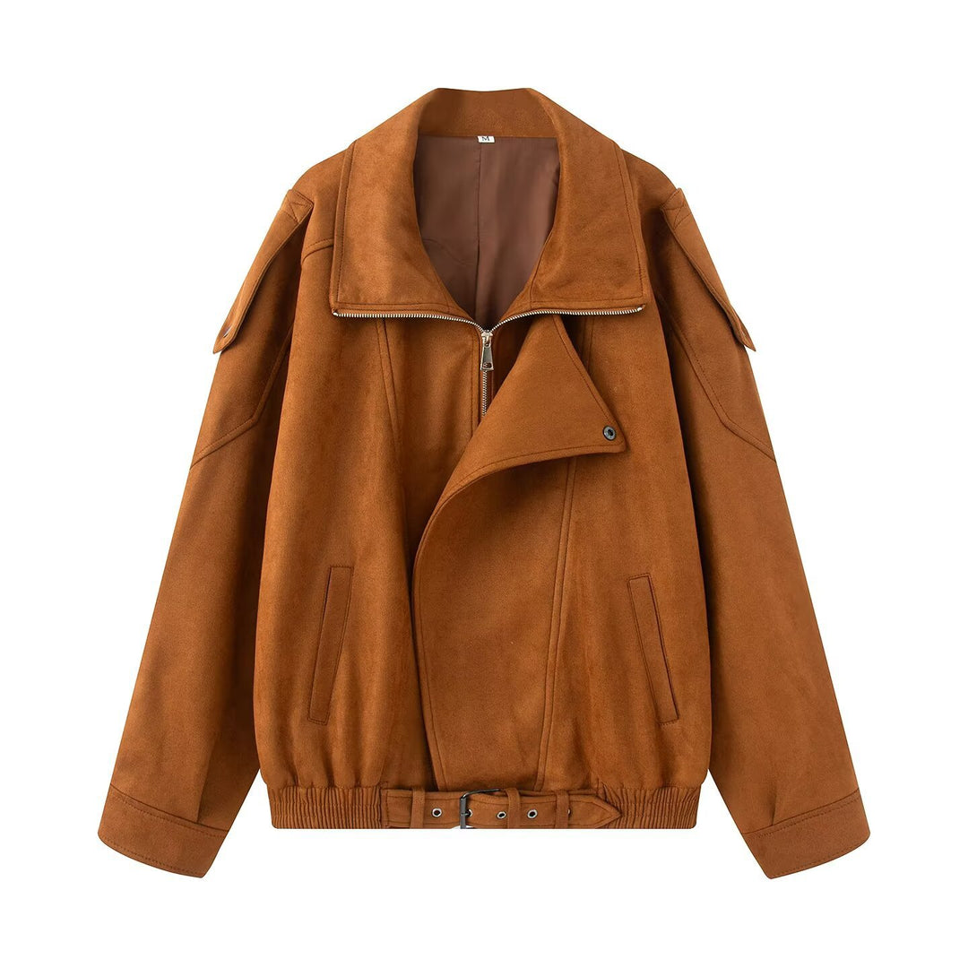 Damen Leichte wattierte Windjacke mit Stehkragen und Polka‑Dot‑Print Nord Taschen