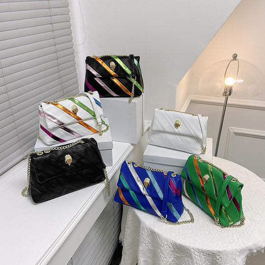 Damen Hobo-Tasche mit geflochtenem Kettenriemen und eleganter Verzierung Nord Taschen