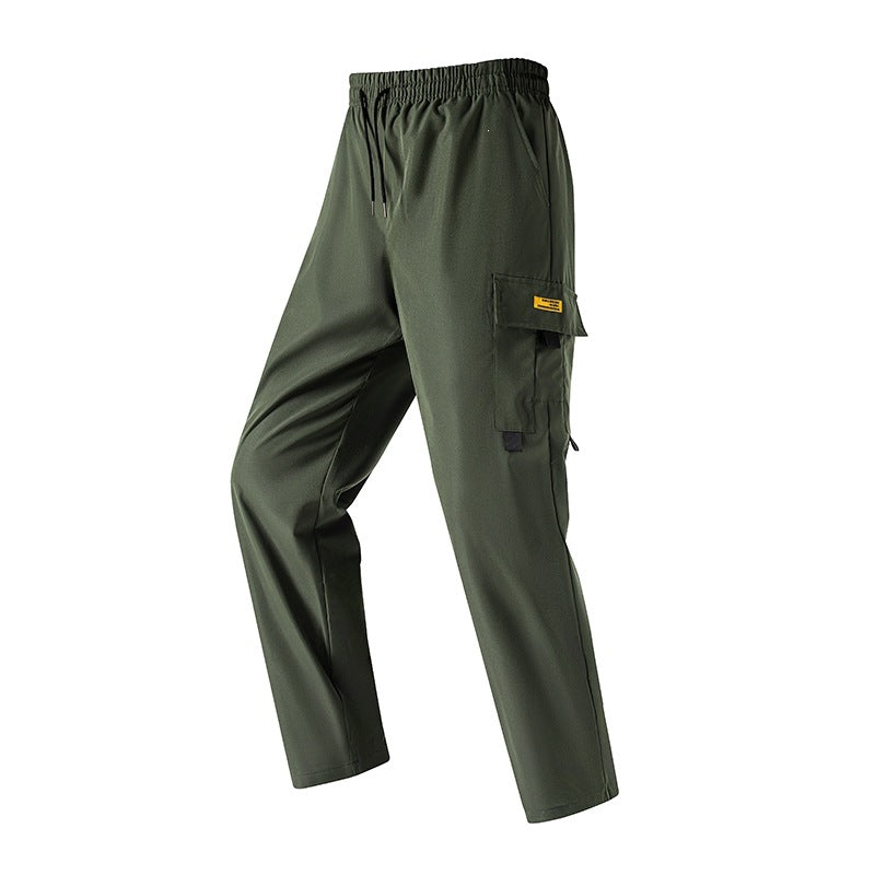 Herren Leichte Utility‑Cargohose mit elastischem Bund, Tunnelzug & seitlicher Klappentasche Nord Taschen