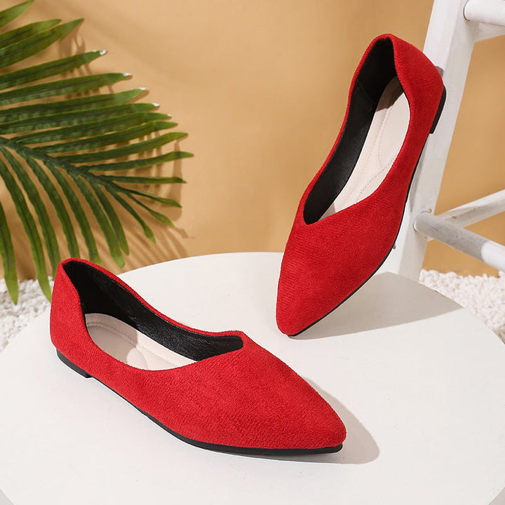 Damen Elegante Ballerinas mit flexiblem Fußbett und spitz zulaufendem Design