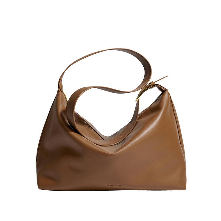 Damen Hobo-Tasche aus hochwertigem Kunstleder mit praktischem Faltendesign Nord Taschen