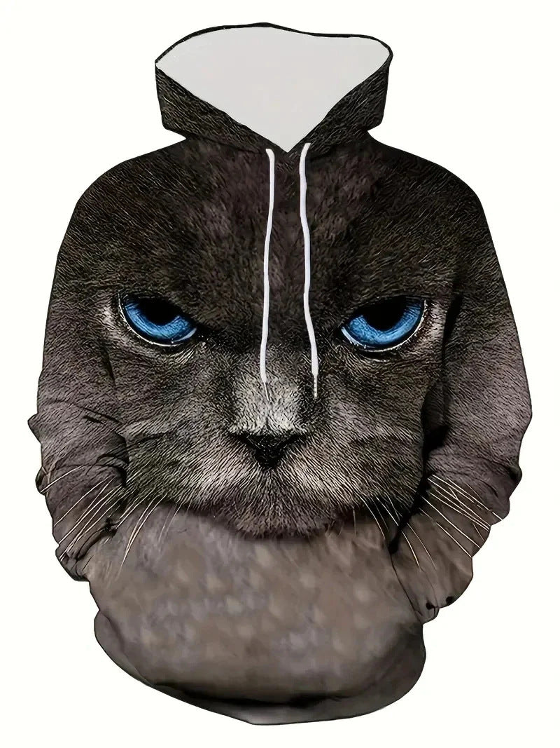 Damen Kapuzenpullover mit Wolf- und Schmetterlingsmotiv Nord Taschen