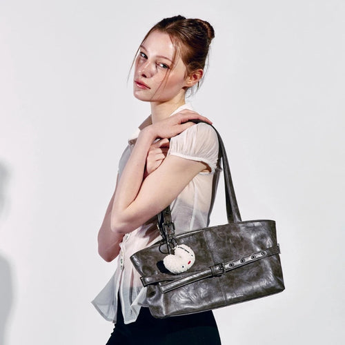 Damen Tote-Tasche mit eleganter Kettenverzierung und großzügigem Innenraum Nord Taschen