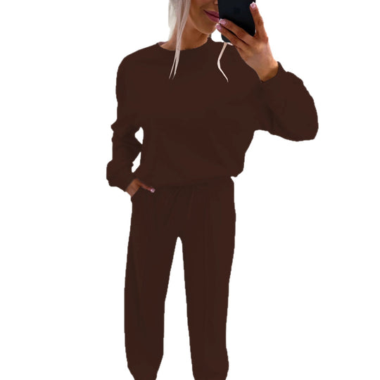Damen Casual-Loungewear-Set mit Oversize-Batwing-Pullover und weitem Jersey-Hosenbein Nord Taschen