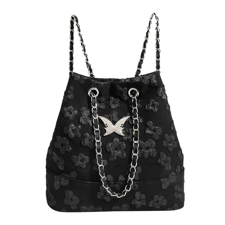 Damen Hobo-Tasche aus hochwertigem Denim mit eleganten Kettenhenkeln Nord Taschen