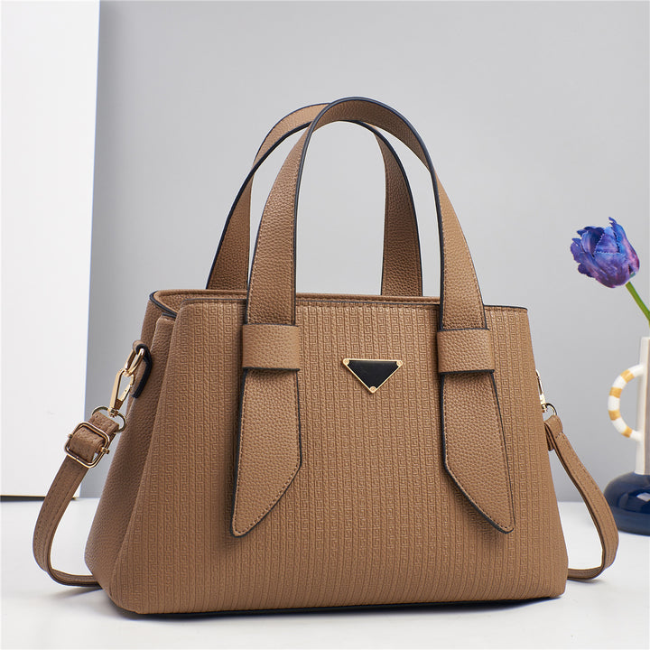 Damen elegante Handtasche mit strukturiertem Obermaterial und abnehmbarem Schulterriemen Nord Taschen
