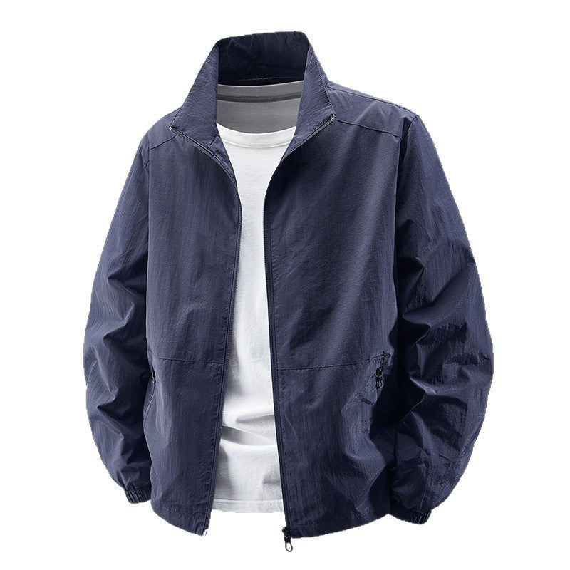 Herren Ultralight Technical Blousonjacke mit elastischen Bündchen, verdeckten Reißverschlusstaschen & atmungsaktivem Nylonmix Nord Taschen