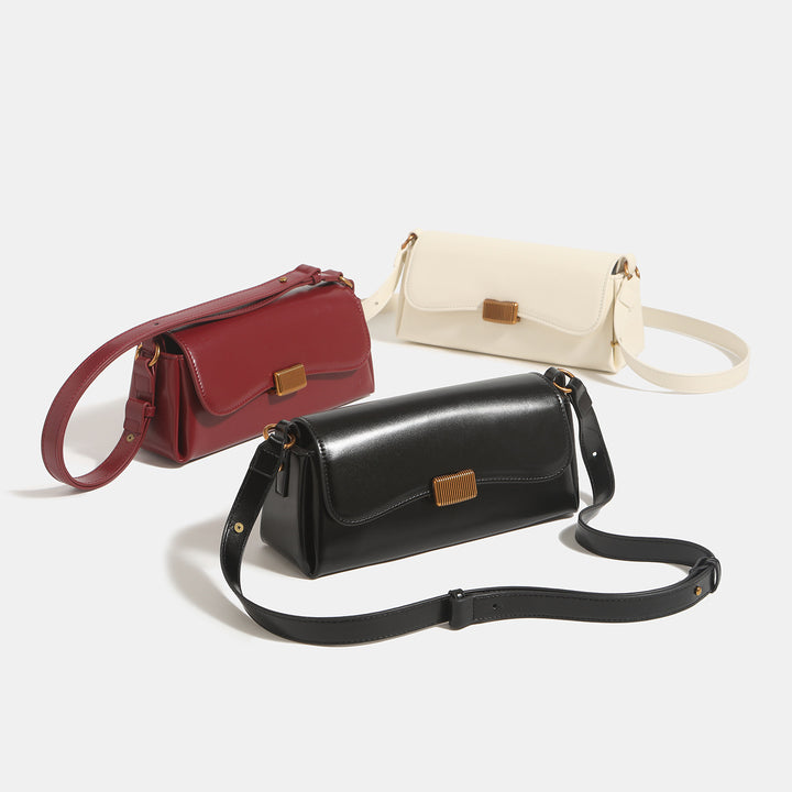 Damen elegante Umhängetasche mit luxuriösem Verschluss Nord Taschen
