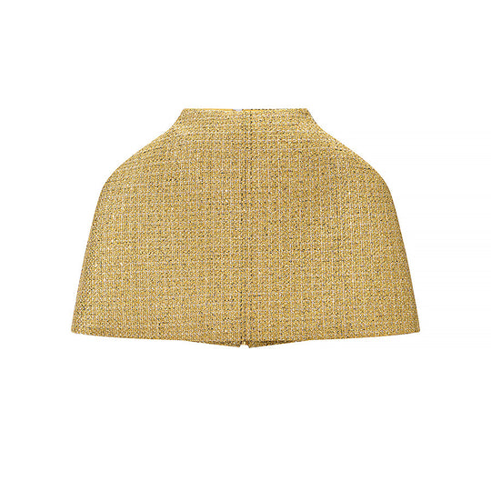 Damen Kurz-Capelet aus Bouclé-Tweed mit Stehkragen Nord Taschen