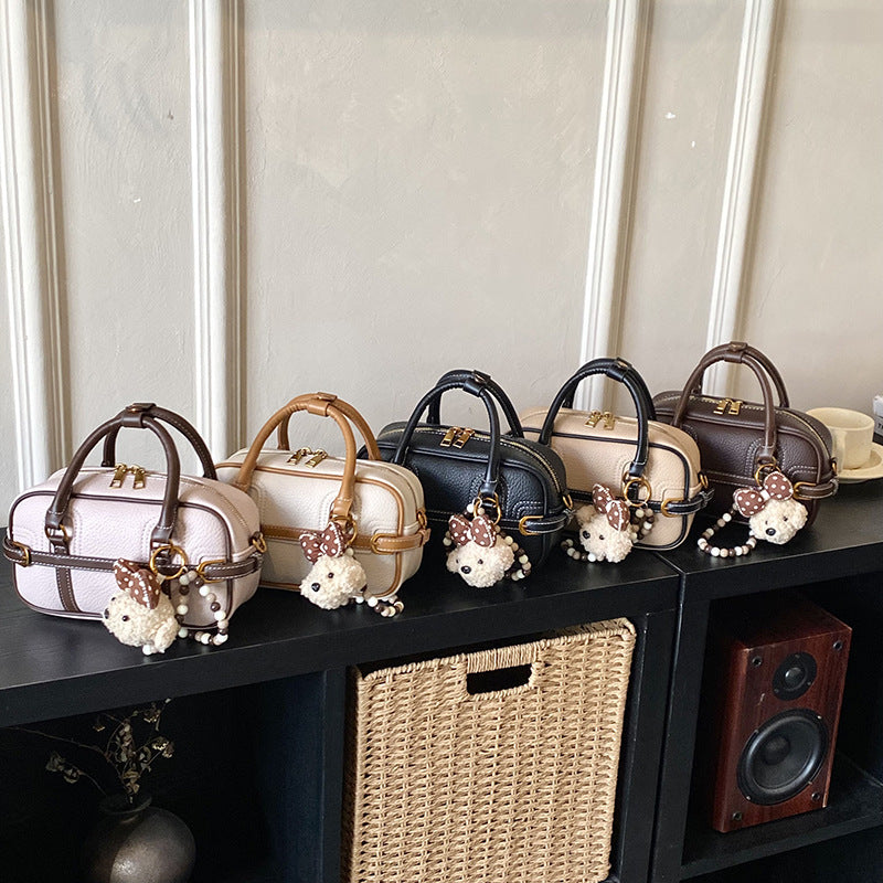 Damen Mini-Handtasche mit abnehmbarem Teddy-Anhänger Nord Taschen