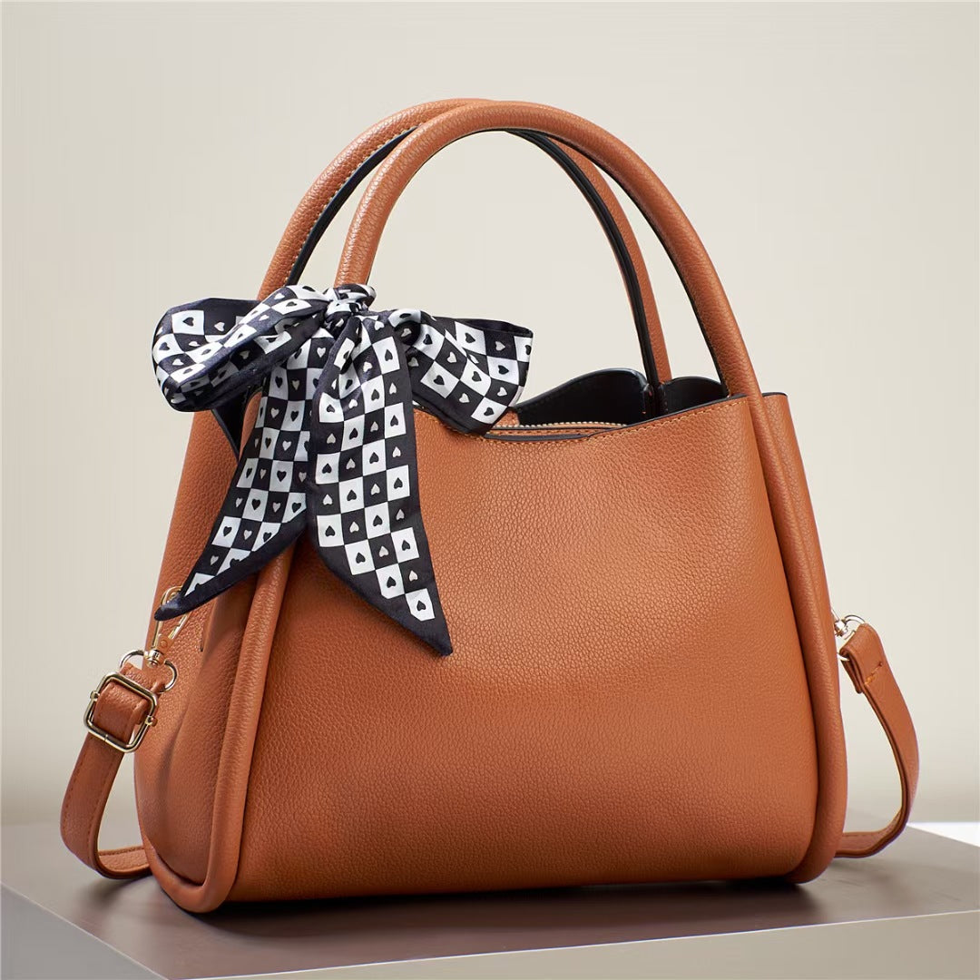Damen elegante Handtasche mit verspieltem Schleifenakzent Nord Taschen