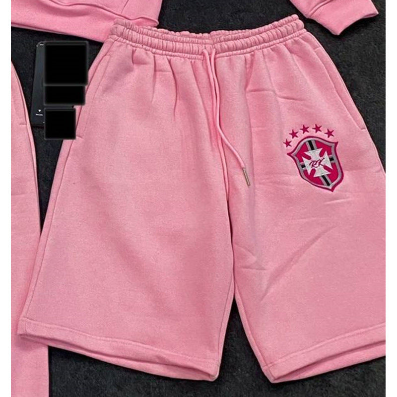 Damen weite Jogginghose mit elastischem Bund, Tunnelzug und gesticktem Emblem Nord Taschen