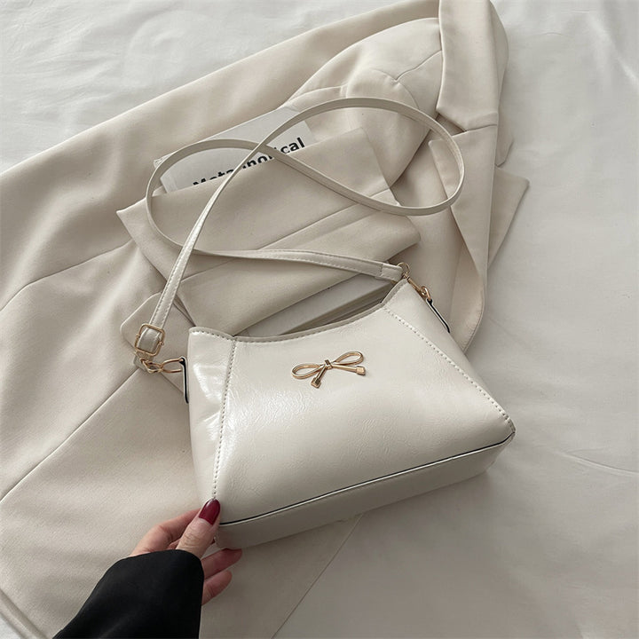 Damen elegante Umhängetasche mit verschließendem Schleifendesign Nord Taschen