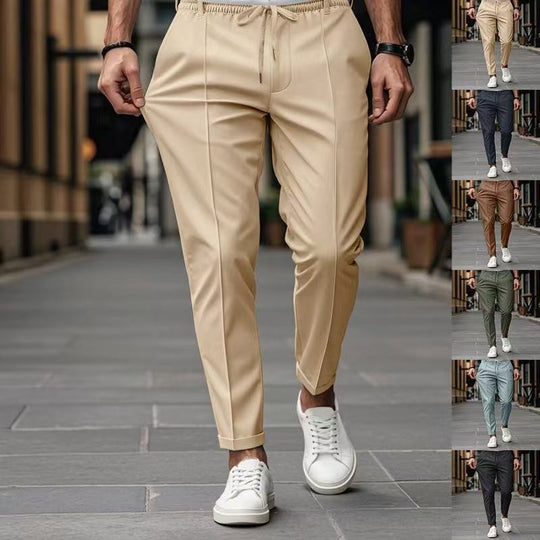 Herren elegante Freizeit-Hose mit elastischem Bund und seitlichen Eingrifftaschen Nord Taschen