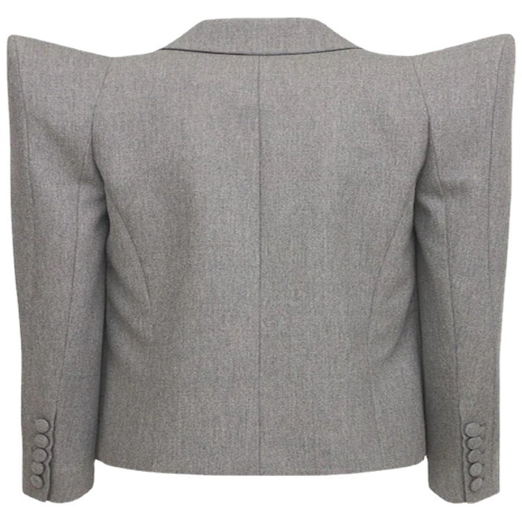 Damen Dreiteiliges Tailoring-Set mit betontem Schulterblazer, Top und Bermuda-Shorts Nord Taschen